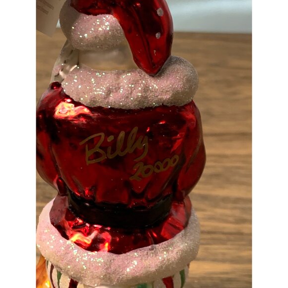 Christopher Radko Santa Suits Billy Bunny Glass Ornament 2000 Decorative Holiday - Picture 8 of 9